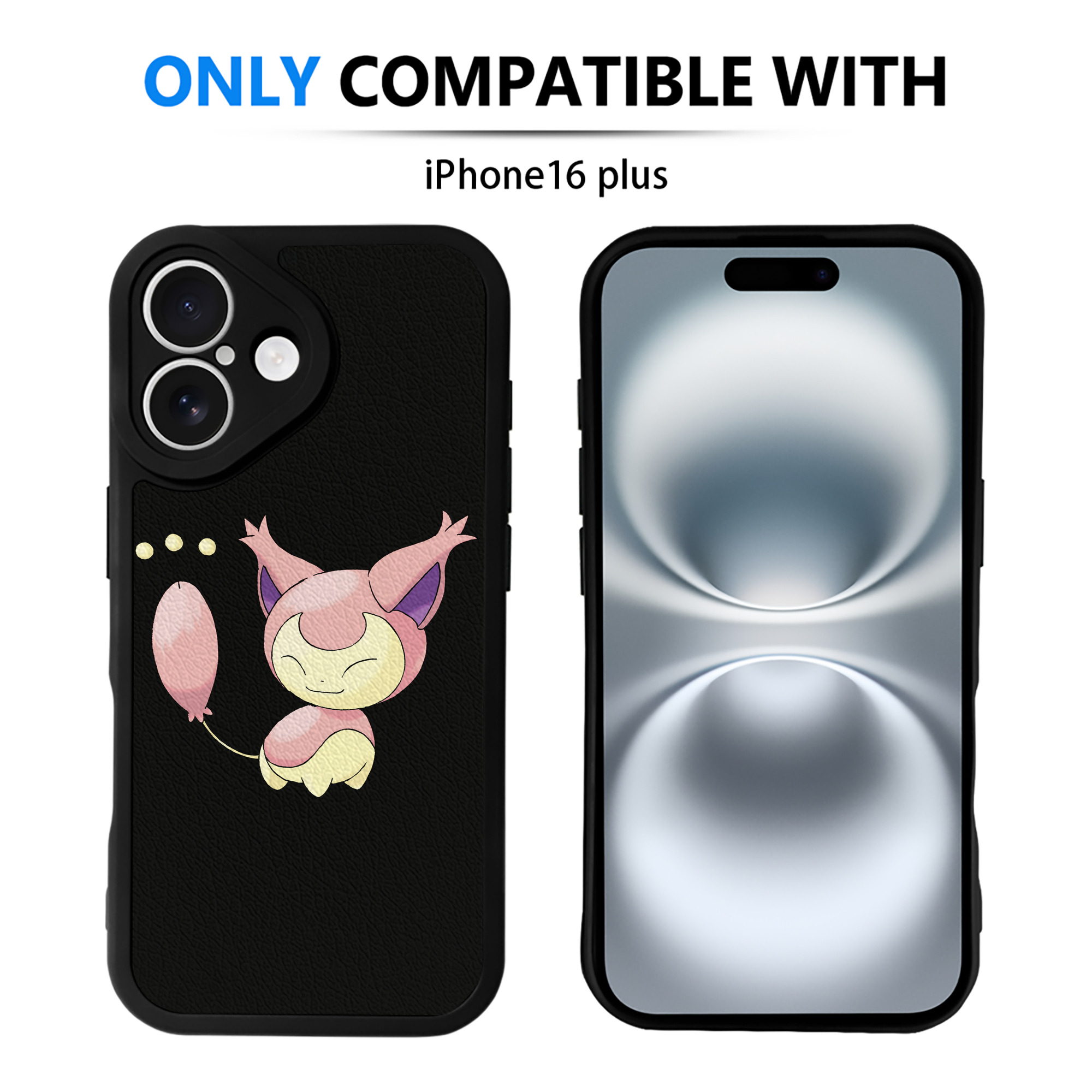 （画像用） ポケットモンスター Pokémon 【iPhone 16シリーズ対応】シリコンスマホケース（レザー調） 材質：シリコン